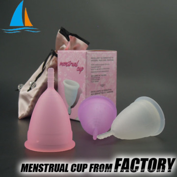 Femenino higiene menstrual copa médica silicona